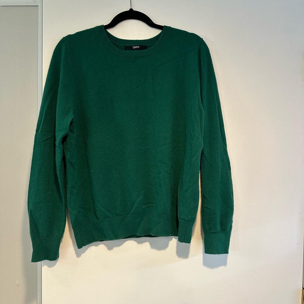 Quince Green Cashmere sweater